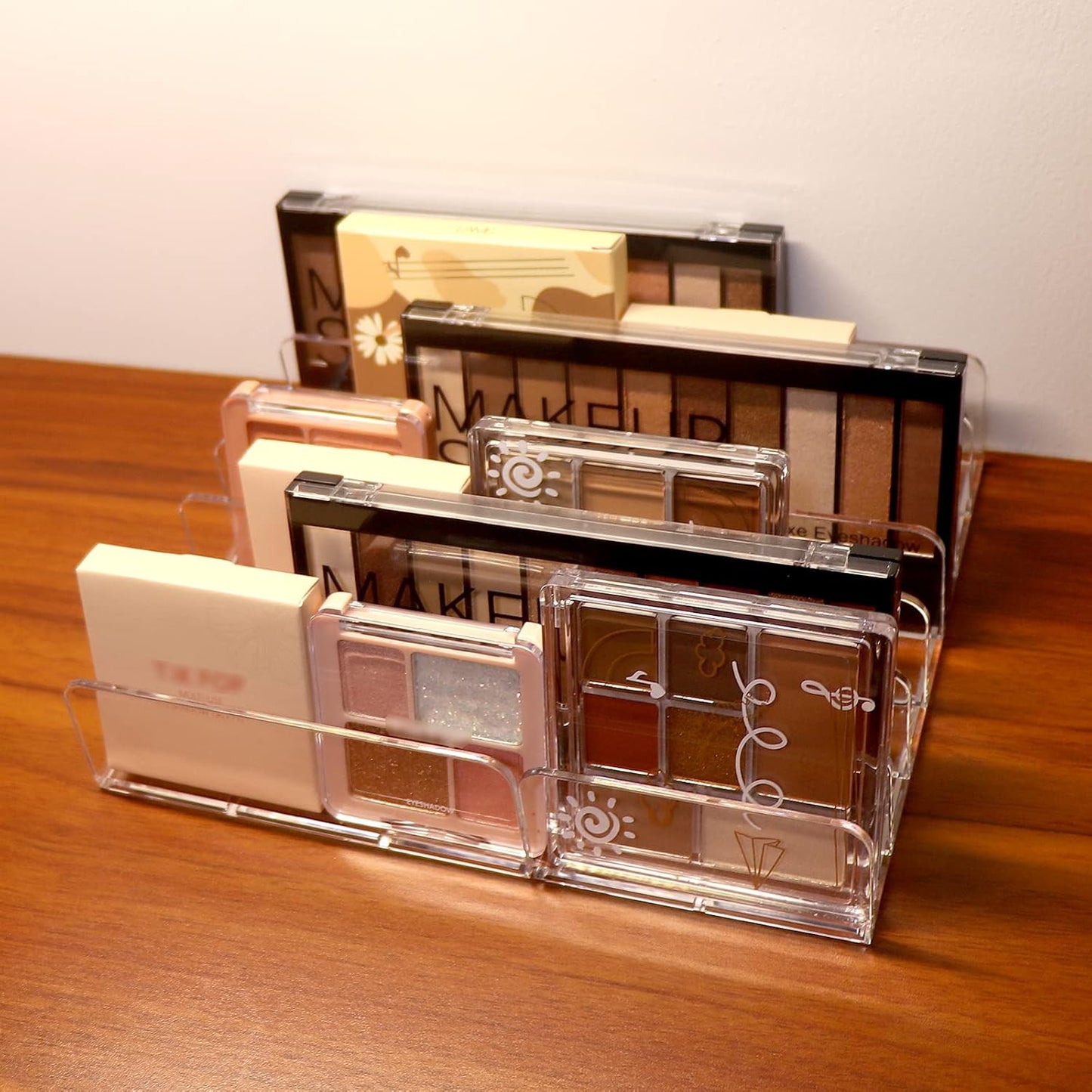 Makeup Organizer, Compact Makeup Palette Organize, for Bathroom Countertops, Vanities, Cabinets, Sleek Modern Cosmetics Storage Solution for - Eyeshadow Palettes, Contour Kits, Blush
