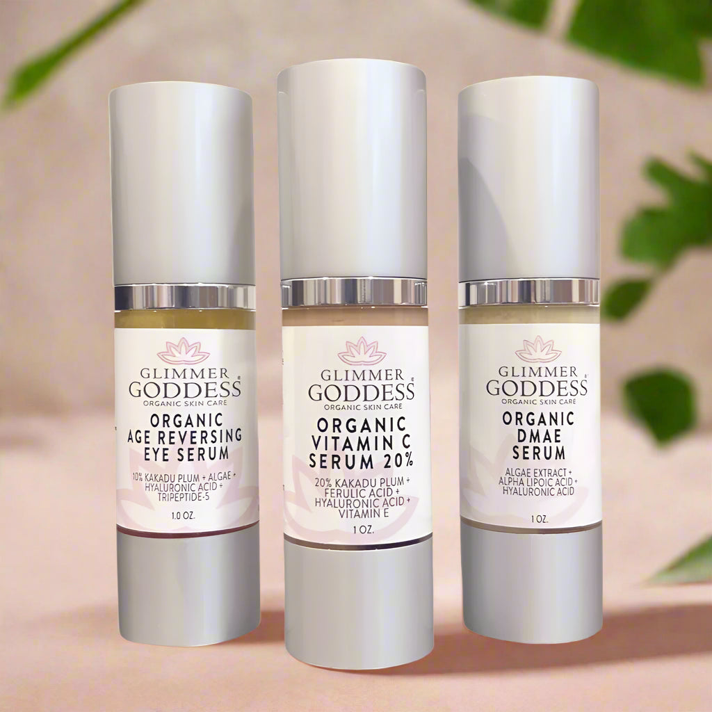 Organic Anti-Aging Trio – Vitamin C & Firming Serums