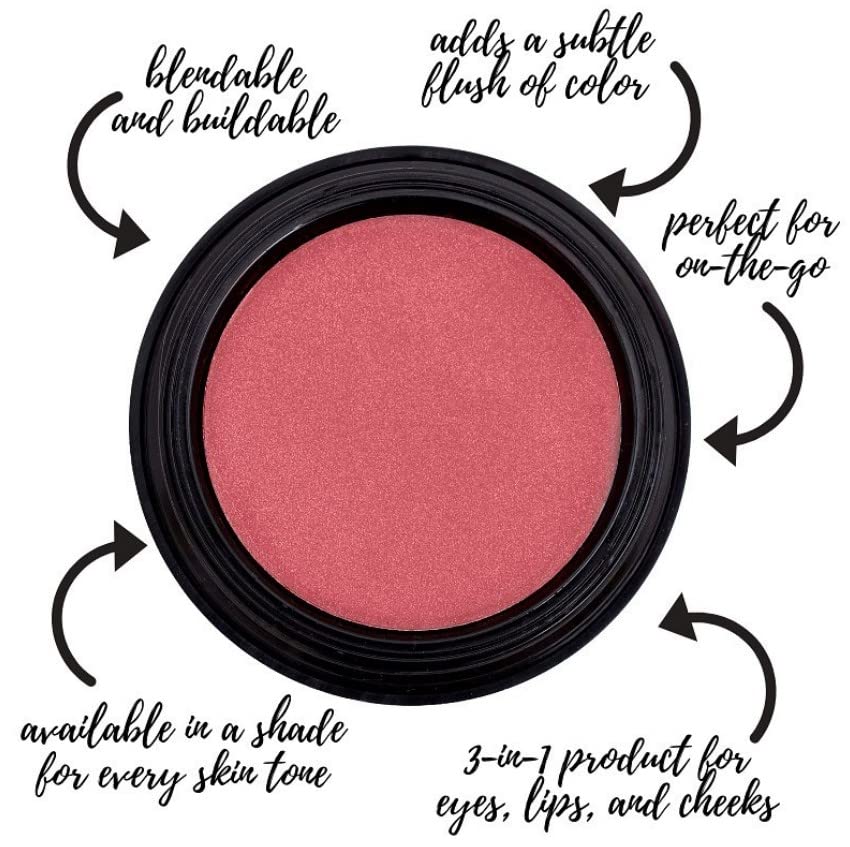 Gabriel Cosmetics Multi Pot (Magnolia - Bronze/Shimmer), 3-in-1 Smooth Finish Formula for Eyes,Lips, and Cheeks. Natural, Paraben Free, Vegan, Gluten-free, Cruelty-free, Non GMO, 0.08 oz.