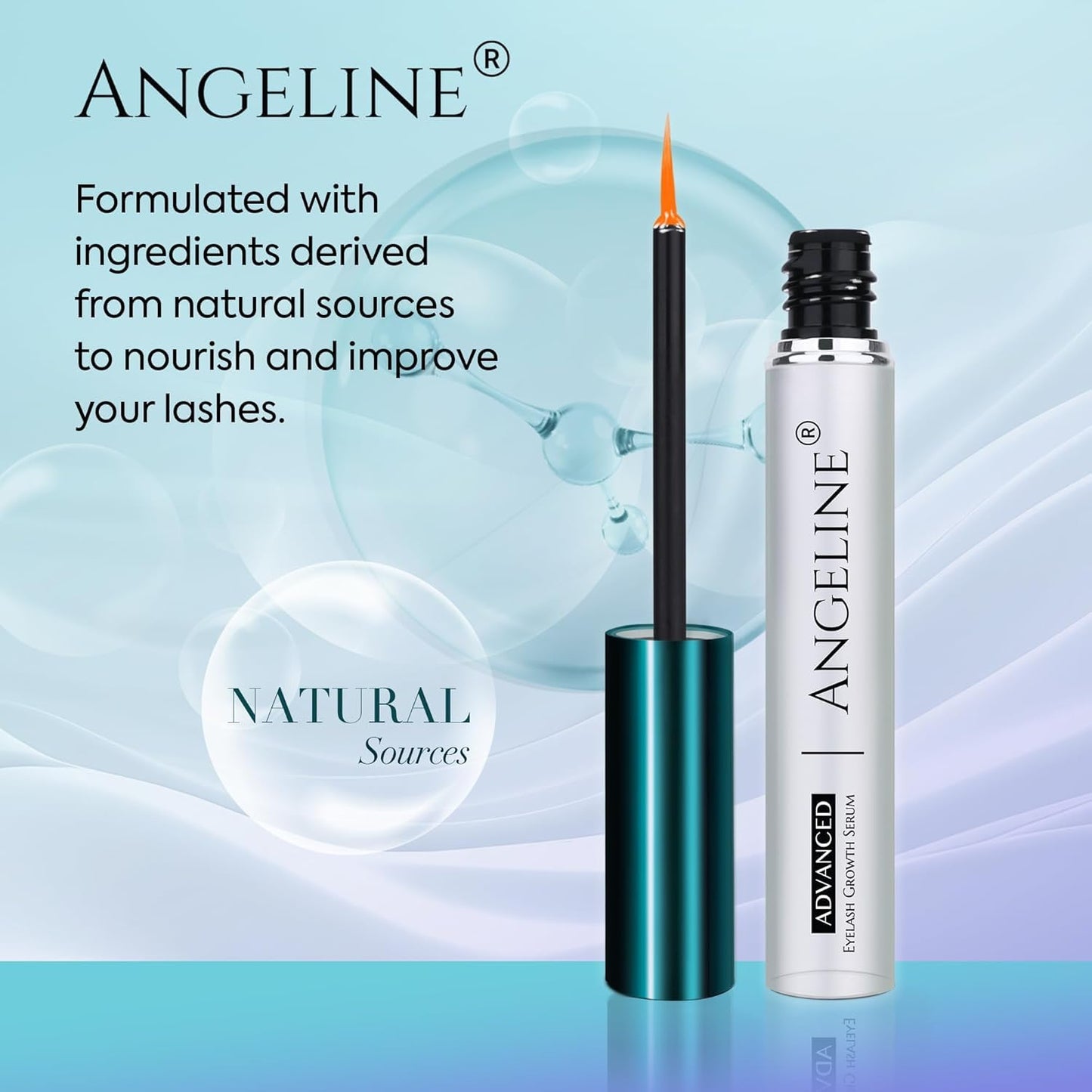Premium Lash Serum for Eyelash Growth Serum, Advanced Formula for Fuller and Thicker Lashes and Brows 5ml