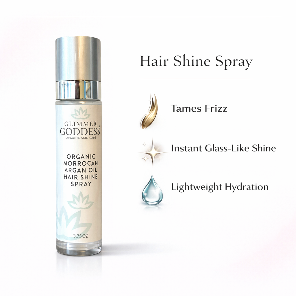 Organic Hair Shine Spray – Frizz Control & Hydrating