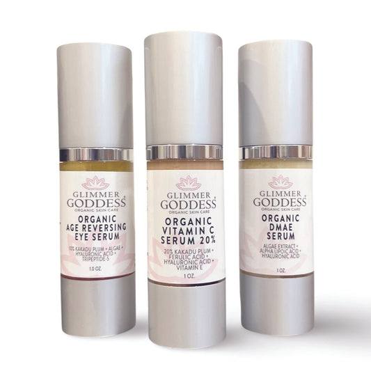 Organic Anti-Aging Trio – Vitamin C & Firming Serums